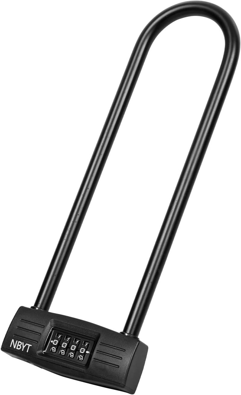 Lawnize Bike Lock u Lock Combination,Resettable Code,Long Shackle,Heavy Duty Padlock for Bicycle, Scooter,Motorcycles, Metal Fence Gate,Pool Door,Anti Theft. - Image 1